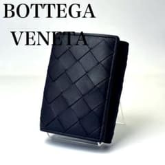 BOTTEGA VENETA ブラック イントレチャート タイニー 三つ折り財布のサムネイル