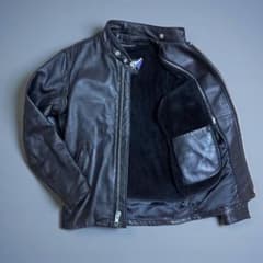 Schott NYC ショット シングルライダース 34 USA ボアライナー - メルカリ