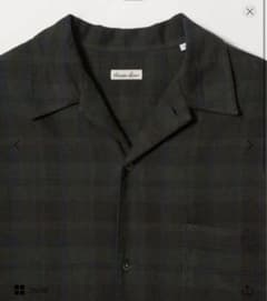 Steven Alan＞ネル マドラスチェック オープンカラー シャツ BOX