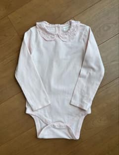 next baby 長袖 ロンパース レース刺繍襟18-24month ピンクのサムネイル