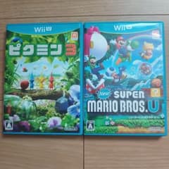 Wii Uソフト ピクミン3 NewスーパーマリオブラザーズU - メルカリ