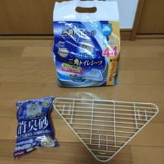 三角ラビレット用シーツ44枚+交換用スノコ(うさぎトイレ用品)のサムネイル