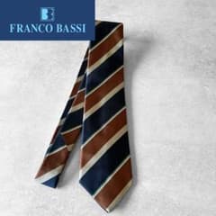 26年新作FRANCOBASSI フランコバッシ ワイドストライプ新品ネクタイ