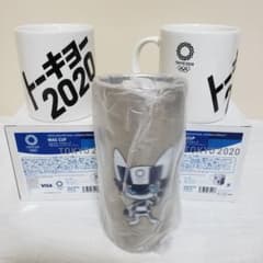 도쿄 2020 올림픽 머그컵 페어 스테인레스 스탬블러 미라이트와