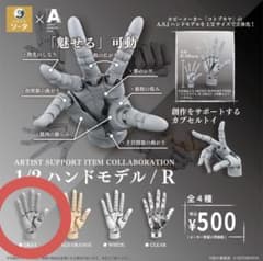 코토부키야 1/2 핸드 모델 / R 가챠 그레이 캡슐 토이