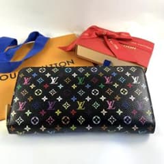 ⭐️極美品・マルチカラー⭐️ルイヴィトン・ジッピー　ラウンドファスナー長財布ノワールのサムネイル