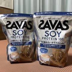 SAVAS ソイプロテイン100 ミルクティー風味 900g 2袋　セットのサムネイル