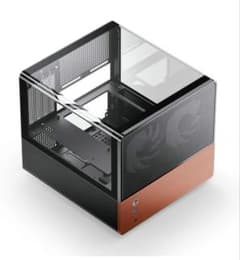 JONSBO V12 ブラック マイクロATX 臥式PCケース ウォールナットのサムネイル