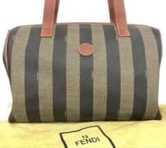 T03/137 FENDI フェンディ ボストンバッグ ペカン柄 ブラウン系 - メルカリ