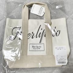 Herlipto トートバッグ CanvasMiniTote ルミネ white 新品未開封】Herlipto ルミネ新宿限定 トートバッグ white 白 - メルカリ