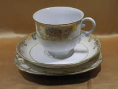 名古屋製陶(MEITO) 　ヴィンテージ　トリオ　キャビネット2　盛り上げ金彩 名古屋製陶(MEITO) ヴィンテージ トリオ キャビネット2 盛り上げ金彩