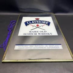 ♡J21002 ヴィンテージ パブミラー CLAYMORE 壁掛け インテリア - メルカリ