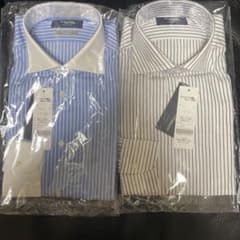 Maker's Shirt 青白ストライプシャツ 2枚セットのサムネイル