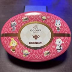 GODIVA キャラクター缶 ピンク色 どうぶつの森のサムネイル