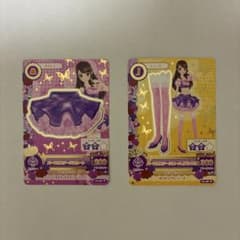 アイカツ 紫吹蘭　パープルステージスカート　パープルステージニーハイパンプスのサムネイル