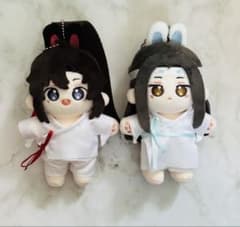 魔道祖師（盈谷漫） ぬいぐるみ（兔绒绒睡衣）約10cm 骨あり 服付き