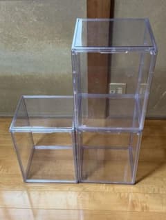 よっしー【断捨離中】 八番屋　フィギュアケース　UVカット　3個セット よっしー【断捨離中】様専用 八番屋 フィギュアケース UVカット 3個