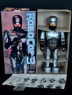 昭和レトロ ビリケン商会 ゼンマイ歩行 ブリキ ロボコップ ソフビ頭部 日本製 昭和レトロ ビリケン商会 ゼンマイ歩行 ブリキ ロボコップ ソフビ頭部