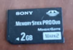 SONY Memory Stick PRO Duo 2GB Mark2