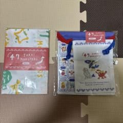 巾着袋セット➕手ぬぐい　47YOKAI MONSTERS 森井ユカのサムネイル