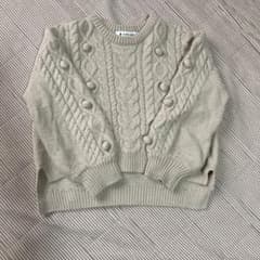 GLOBAL WORK ベージュ ケーブルニットセーター Mのサムネイル