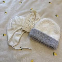 【ベビー用】カシウェア　KASHWERE ニット帽 3点セット - 5