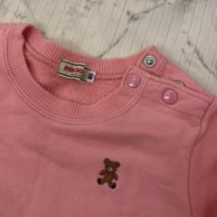 【MIKI HOUSE】ピンク トレーナー 80cmのサムネイル