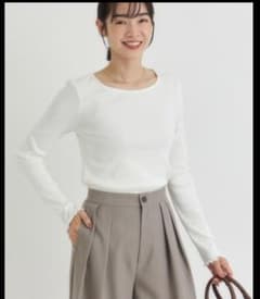 Right-on「HONEYSUCKLE ROSE」長袖 リブTシャツ　Lサイズのサムネイル