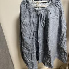 BEAMS BOY コットン フレアスカート ライトブルーのサムネイル