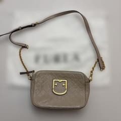 FURLA ショルダーバッグ グレージュ　美品のサムネイル