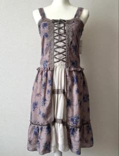 axes femme 花柄 ワンピース 紫のサムネイル