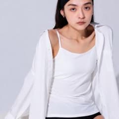 M*M様 peu a beaute フィットキャミソール カップ付き ホワイトのサムネイル