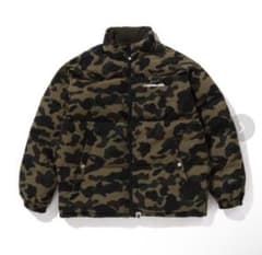 A bathing ape 1st camo reversible down L - メルカリ