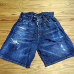 専用【DSQUARED2】ペイント ダメージ加工ショートパンツ 44 - メルカリ