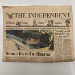 THE INDEPENDENT 1994年5月2日 アイルトン・セナ死去報道 THE INDEPENDENT 1994年5月2日 アイルトン・セナ死去報道 - メルカリ