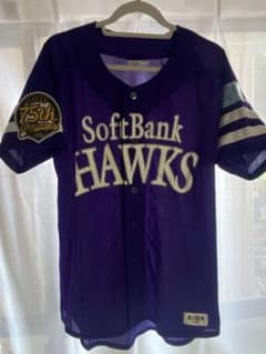 SoftBank Hawks 紫 ユニフォーム 75周年記念のサムネイル