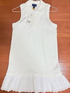 ✴︎お値下げ✴︎⭐︎新品タグ付き⭐︎ポロラルフローレンノースリーブワンピース160のサムネイル