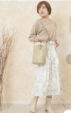 【新品・未使用】prose verse 花柄コンビ前後2wayワンピース