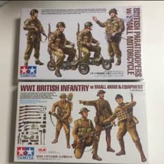 タミヤ 1/35 イギリス軍空挺兵小型オートバイセット イギリス歩兵小火器セットのサムネイル