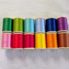 昭和レトロ ミシン用刺繍糸 ダルマ 綿 12個セット - メルカリ