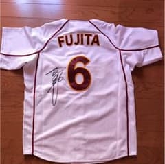 楽天イーグルス 藤田一也選手 直筆サイン入りユニフォームのサムネイル
