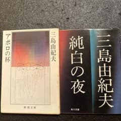 三島由紀夫 アポロの杯 純白の夜 文庫本2冊セットのサムネイル