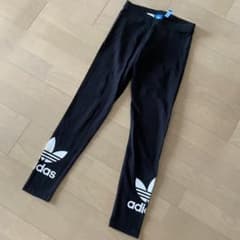 未使用に近い　adidas レギンス　レディース　レッグウェア　ブラック　黒のサムネイル