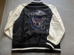 週末セール graniph ドラえもん スカジャン M ブラック/ホワイト graniph ドラえもん スカジャン ブラック Sサイズ ボンバージャケット