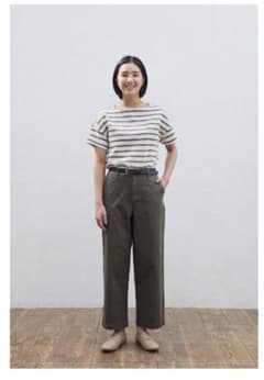 【新品】無印良品 ボートネックTシャツのサムネイル
