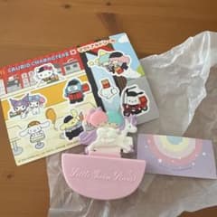 シール付　ハッピーセット リトルツインスターズ ゆめかわメモケースのサムネイル