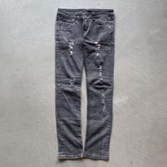 00s dolce&gabbana grey damaged 16 denim - メルカリ