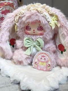 Samuel 680% ピンクのふわふわうさぎ キラキラ目のサムネイル