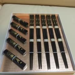 happyさま専用 輪島塗 箸 箸置きセット 未使用のサムネイル