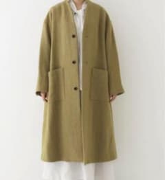 む*ー様 年末セール　ドラマ　サイレント　ネストローブ　リネンツイルロングコート ま**様 年末セール ドラマ サイレント ネストローブ リネンツイル